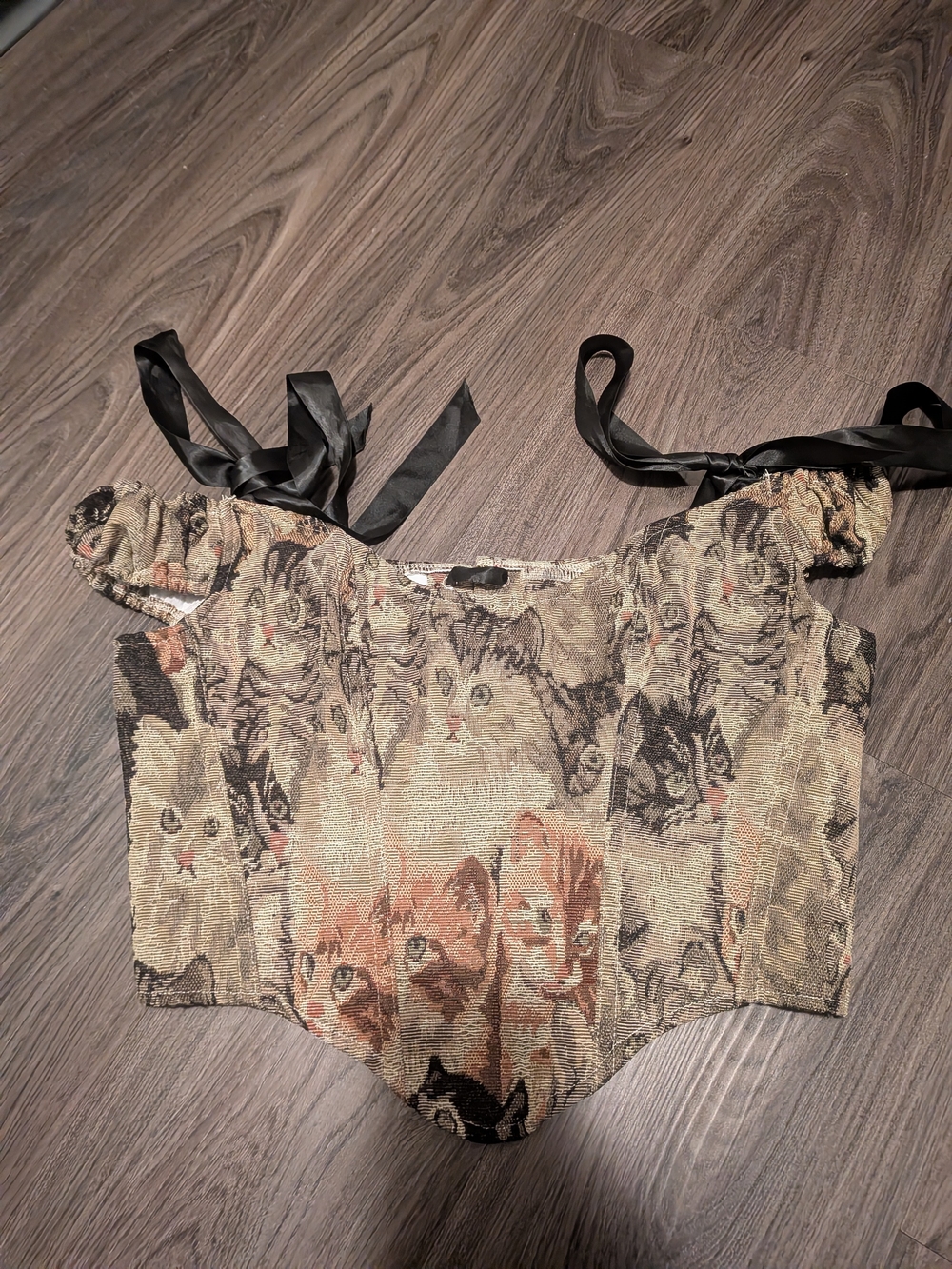 Cat Tapestry Bustier